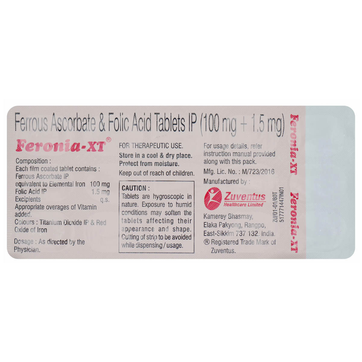 Feronia-XT Tablet 15's, Pack of 15 TabletS Feronia-XT Tablet 15's, Pack of 15 TabletS