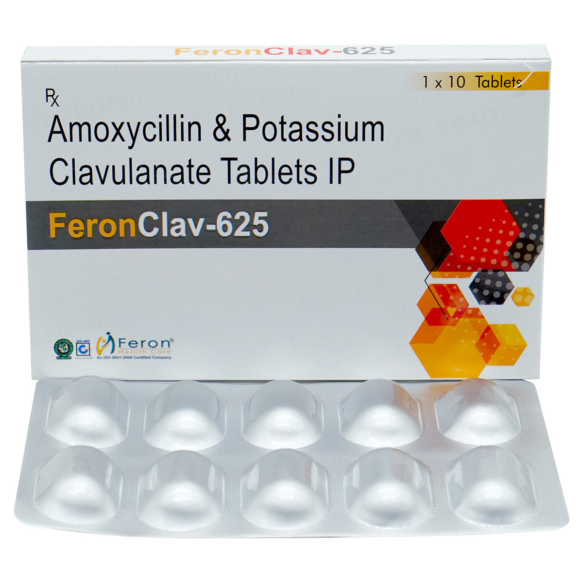 Feronclav-625 Tablet 10's, Pack of 10 TabletS Feronclav-625 Tablet 10's, Pack of 10 TabletS