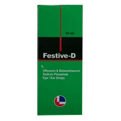 Festive-D Eye/Ear Drop 10 ml, Pack of 1 Eye/Ear Drops