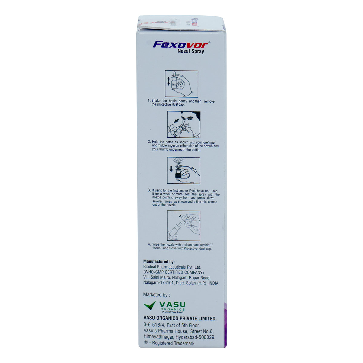 Fexovor 27.5 Nasal Spray 120 MDI, Pack of 1 NASAL SPRAY Fexovor 27.5 Nasal Spray 120 MDI, Pack of 1 NASAL SPRAY