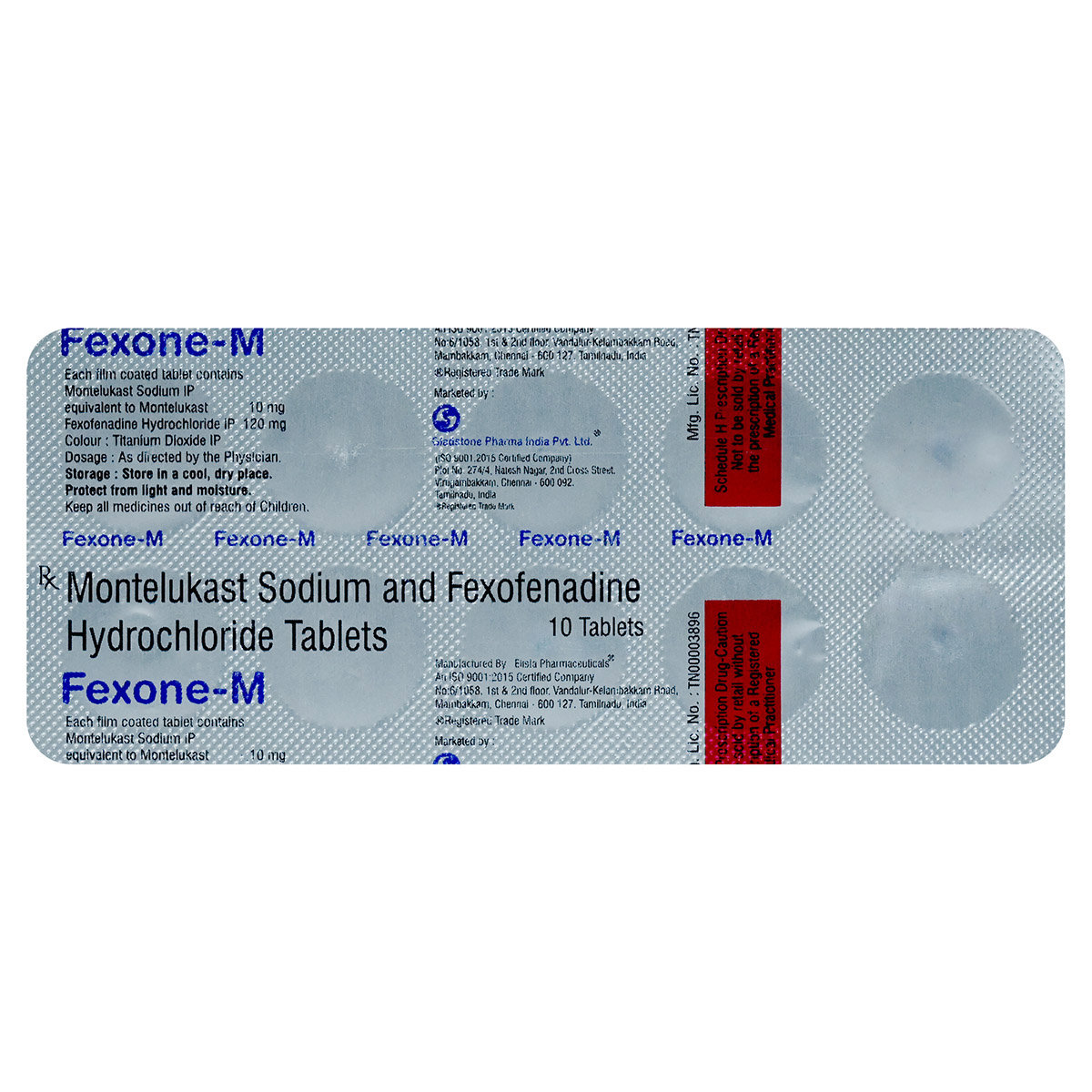 Fexone-M Tablet 10's, Pack of 10 TabletS Fexone-M Tablet 10's, Pack of 10 TabletS