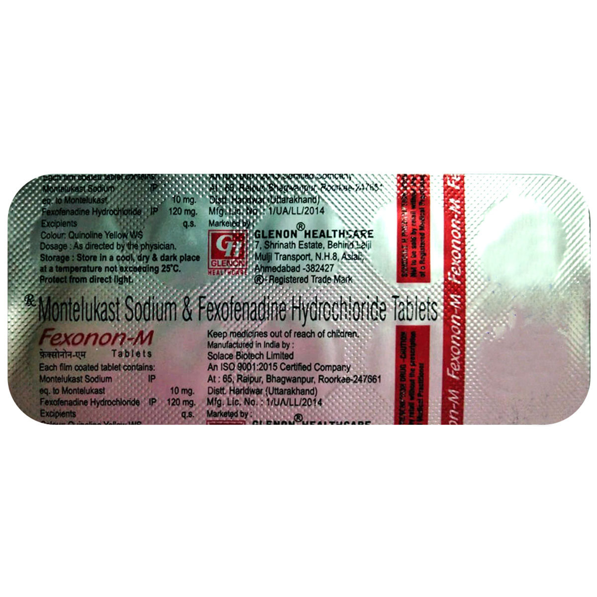 Fexonon-M Tablet 10's, Pack of 10 TABLETS Fexonon-M Tablet 10's, Pack of 10 TABLETS