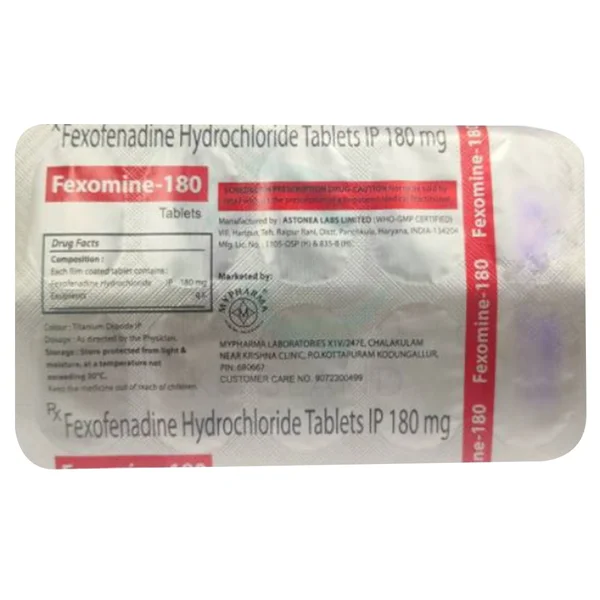 Fexomine-180 Tablet 10'S