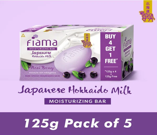 FIAMA JAPANESE HOKKAIDO MILK ACAI BERRY BAR 625G (B4G1)