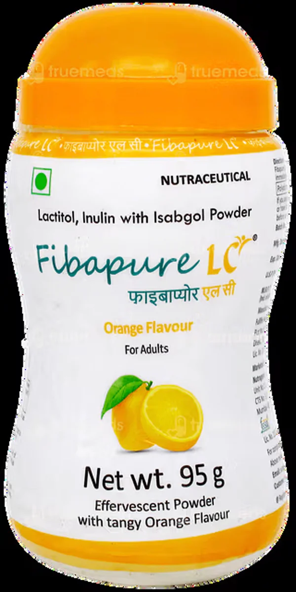 Fibapure LC Tangy Orange Flavour Effervescent Powder, 95 gm, Pack of 1