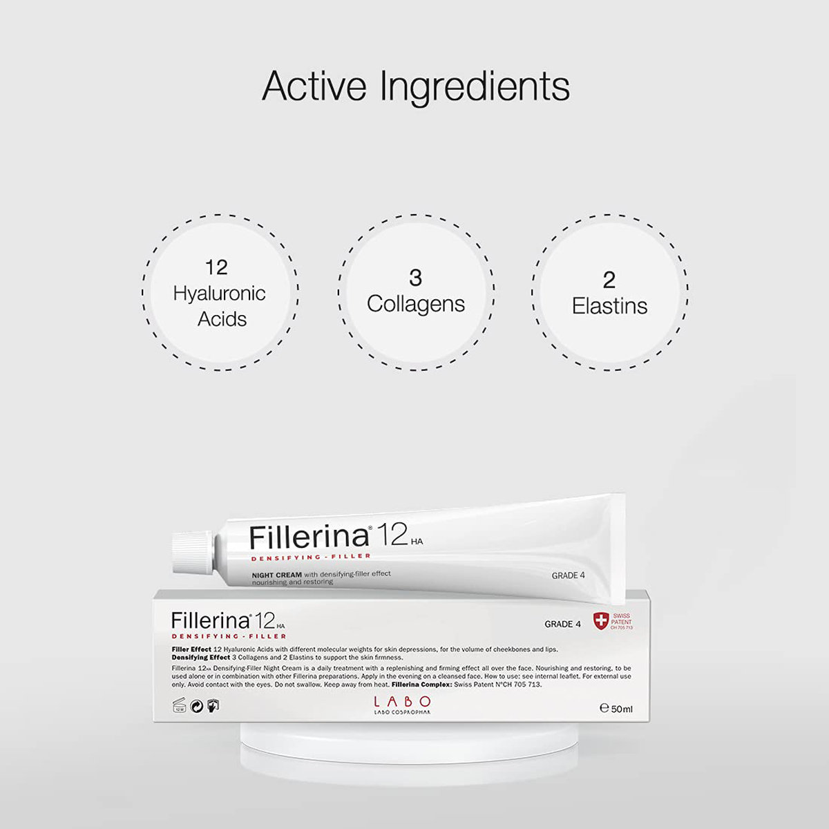 Fillerina 12Ha Densifying-Filler Grade 5 Night Cream 50 ml, Pack of 1 Fillerina 12Ha Densifying-Filler Grade 5 Night Cream 50 ml, Pack of 1