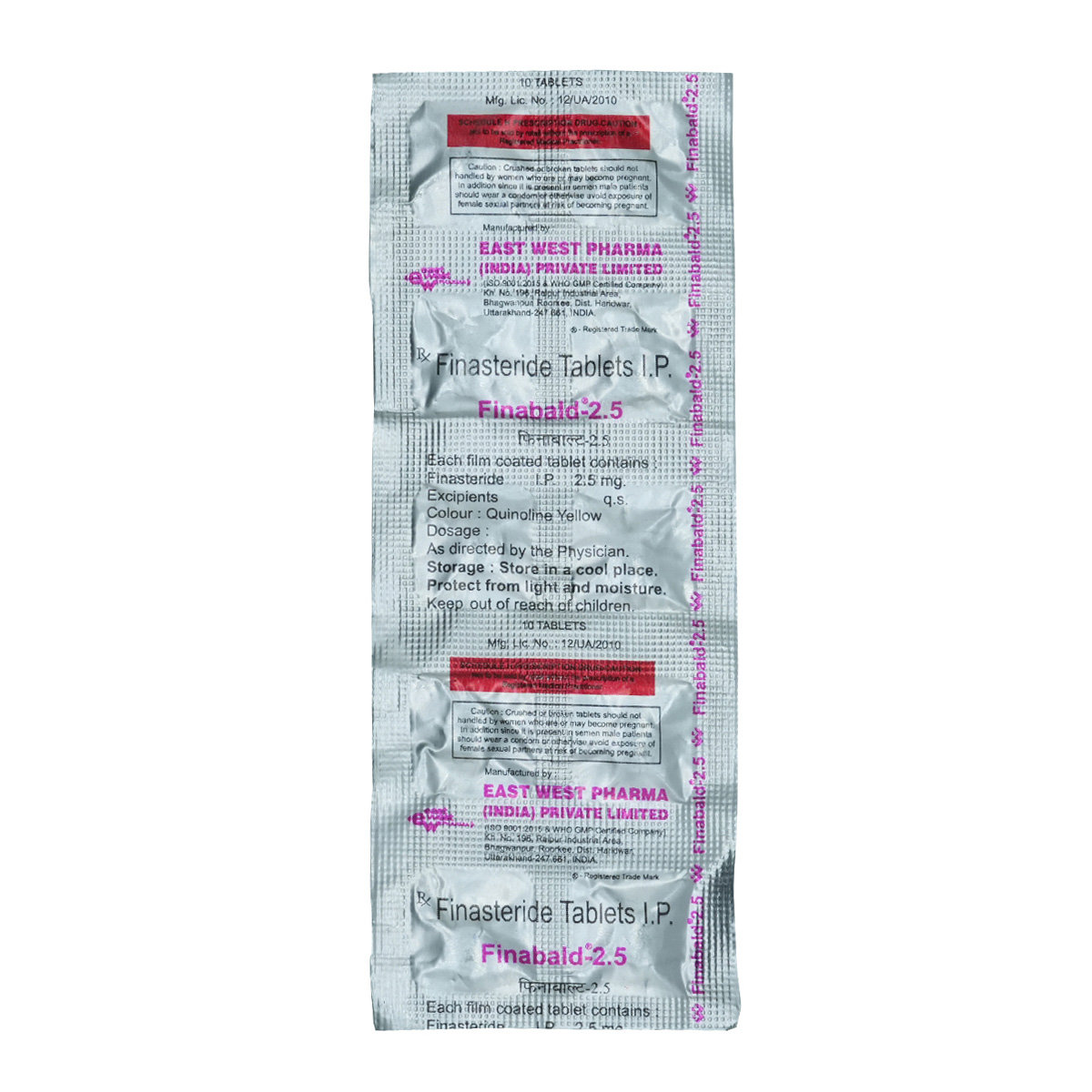 Finabald 2.5 Tablet 10's, Pack of 10 TABLETS Finabald 2.5 Tablet 10's, Pack of 10 TABLETS