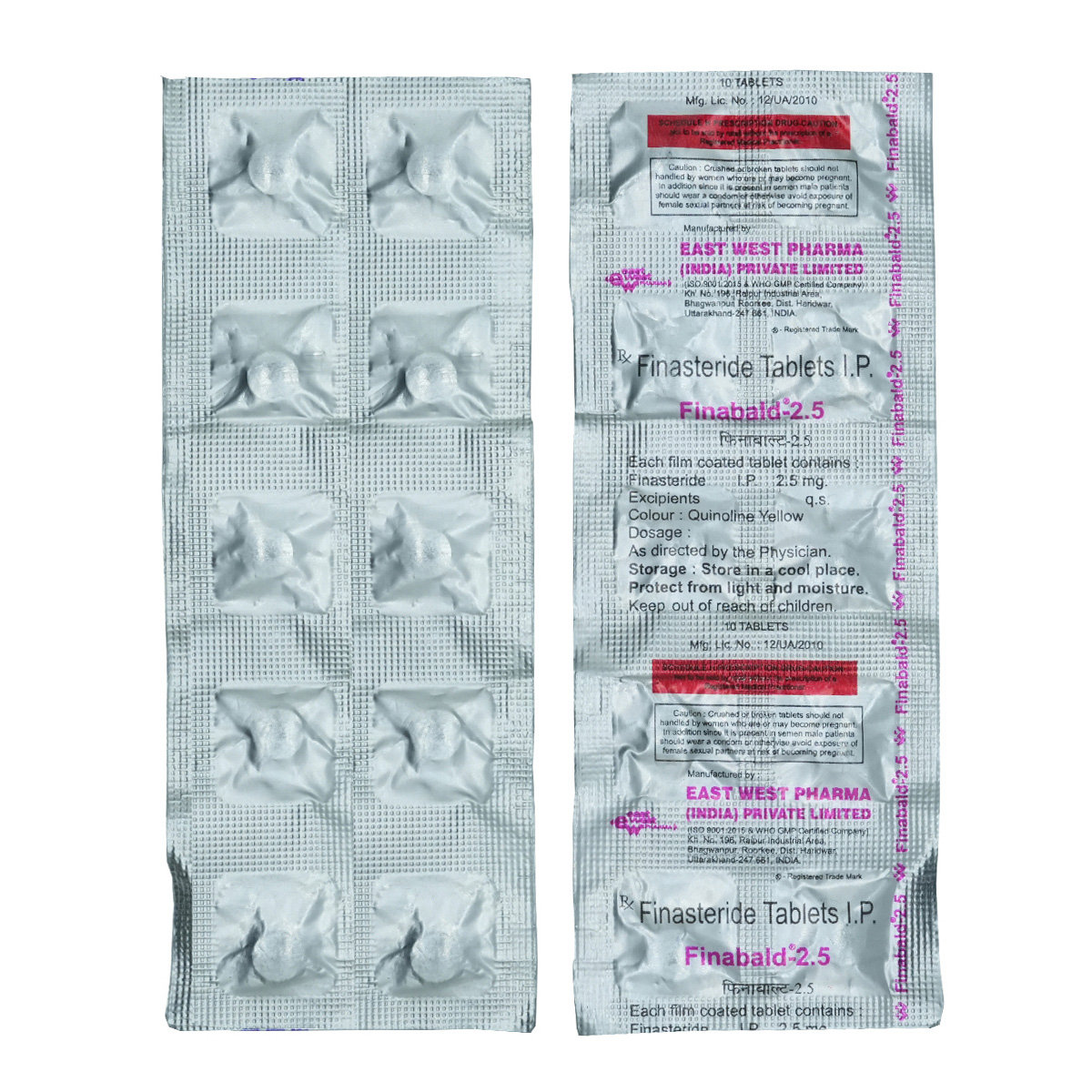 Finabald 2.5 Tablet 10's, Pack of 10 TABLETS Finabald 2.5 Tablet 10's, Pack of 10 TABLETS