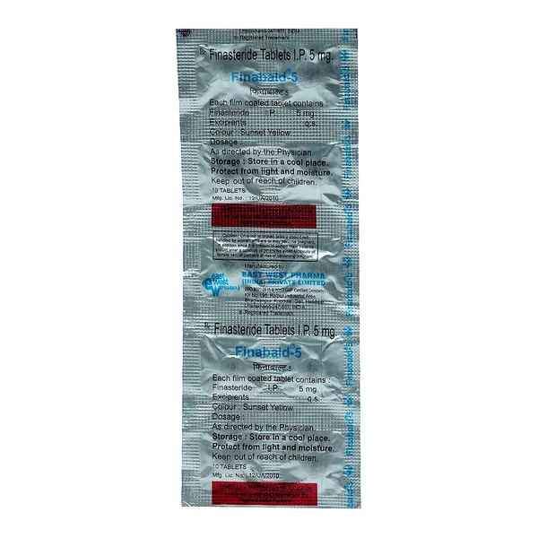 FINABALD 5MG TABLET, Pack of 10 TABLETS