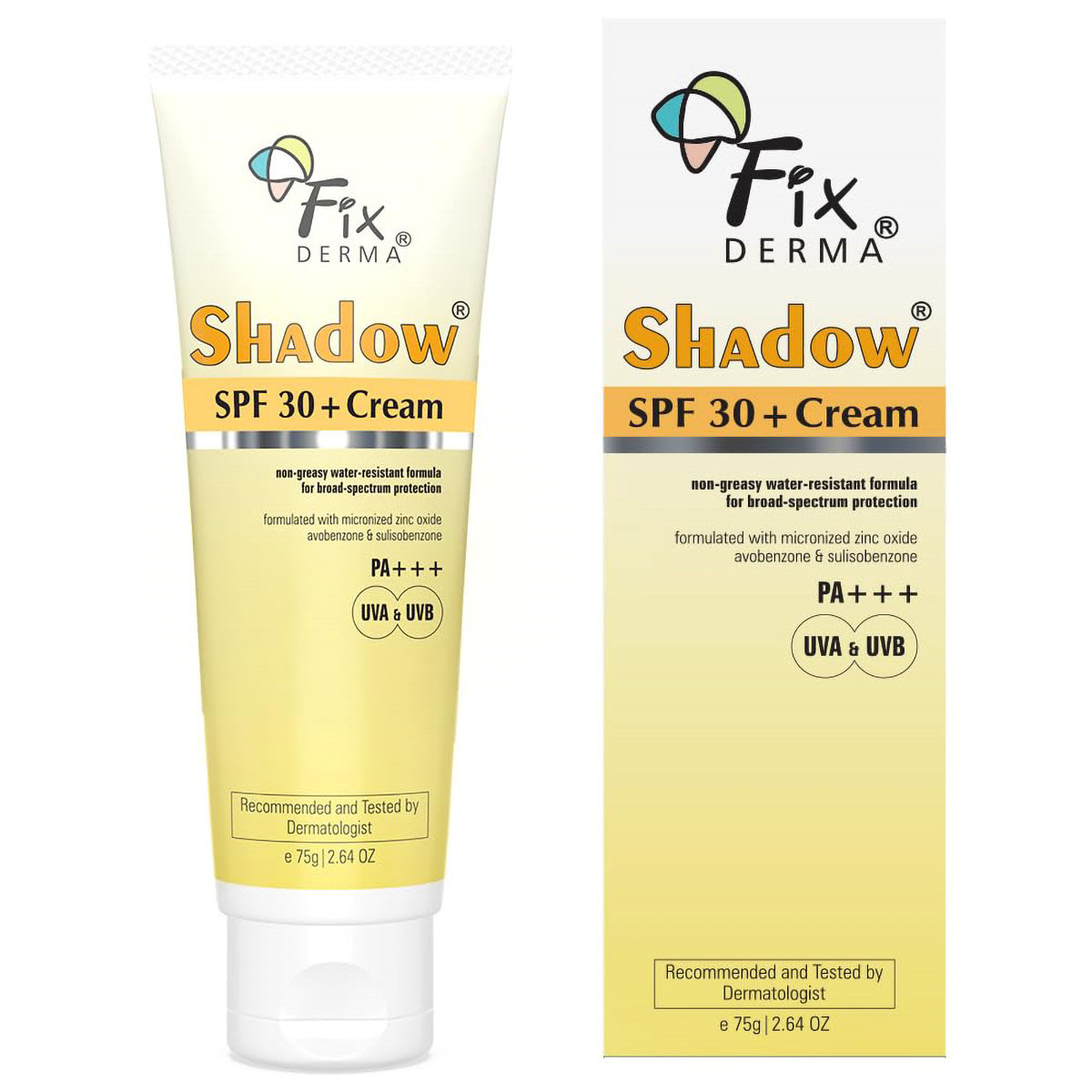 Fixderma Shadow Spf 30+ Cream, 75 gm, Pack of 1 Fixderma Shadow Spf 30+ Cream, 75 gm, Pack of 1