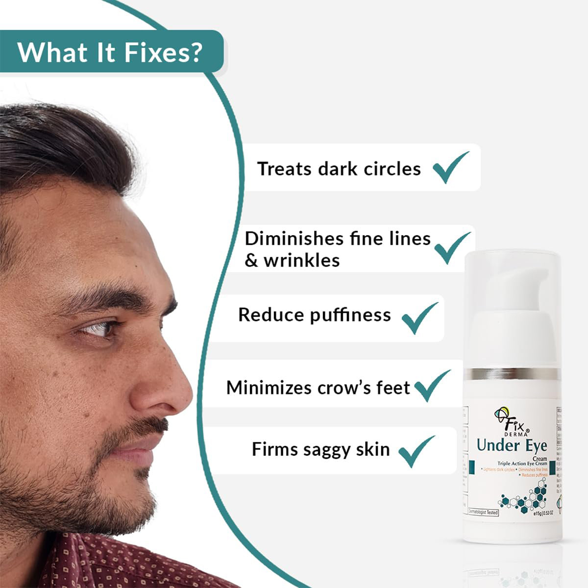 Fixderma Under Eye Cream 15 gm, Pack of 1 Fixderma Under Eye Cream 15 gm, Pack of 1