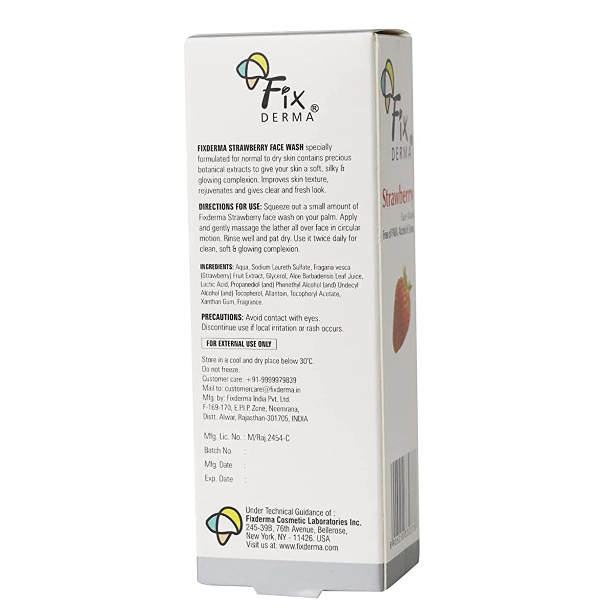 Fixderma Strawberry Face Wash, 60 gm, Pack of 1 Fixderma Strawberry Face Wash, 60 gm, Pack of 1