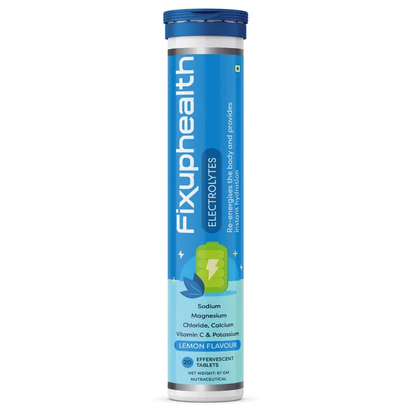 Fixuphealth Electrolytes Lemon Flavour Tablet