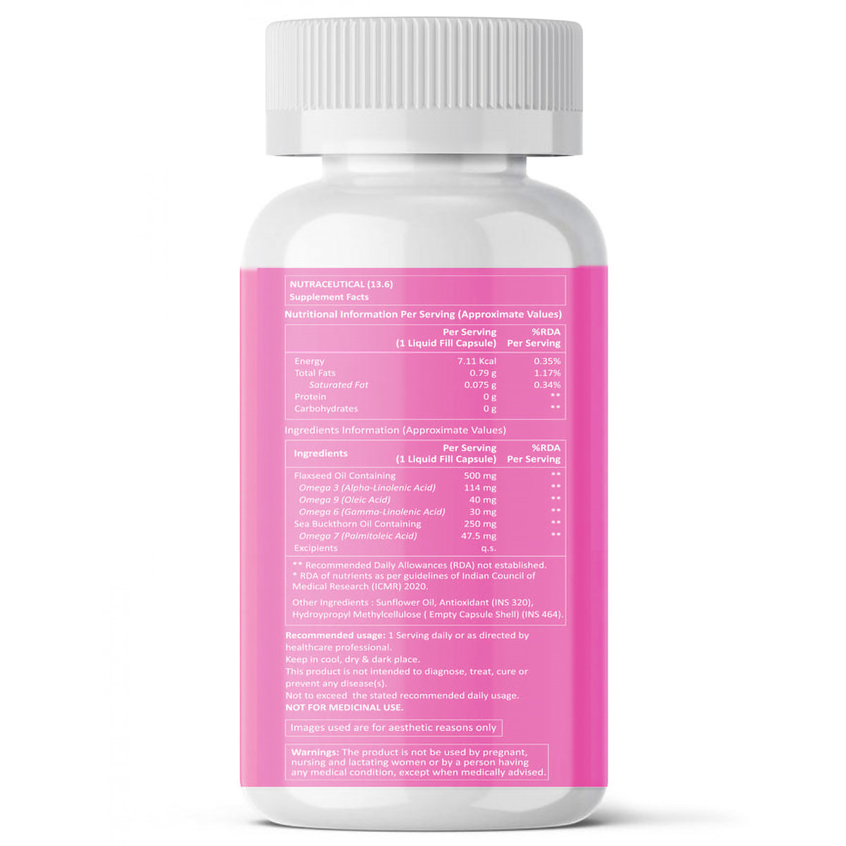 Fixuphealth Omega-3 Vegan, 60 Capsules, Pack of 1 Fixuphealth Omega-3 Vegan, 60 Capsules, Pack of 1