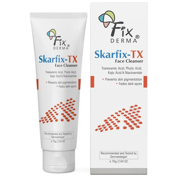 Fixderma Skarfix -TX Face Cleanser, 75gm - With Kojic Acid For Pigmentation & Lighten Acne Scars