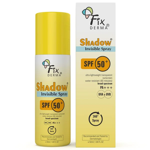 Fixderma Shadow Invisible SPF50+PA++ Spray, 50 ml