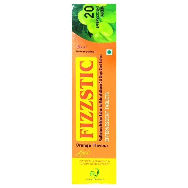 Fizzstic Sugar Free Orange Flavour Effervescent Tablet 20's