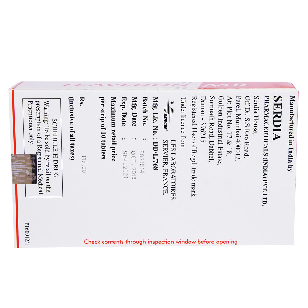 Flavedon MR Tablet 10's, Pack of 10 TABLETS Flavedon MR Tablet 10's, Pack of 10 TABLETS