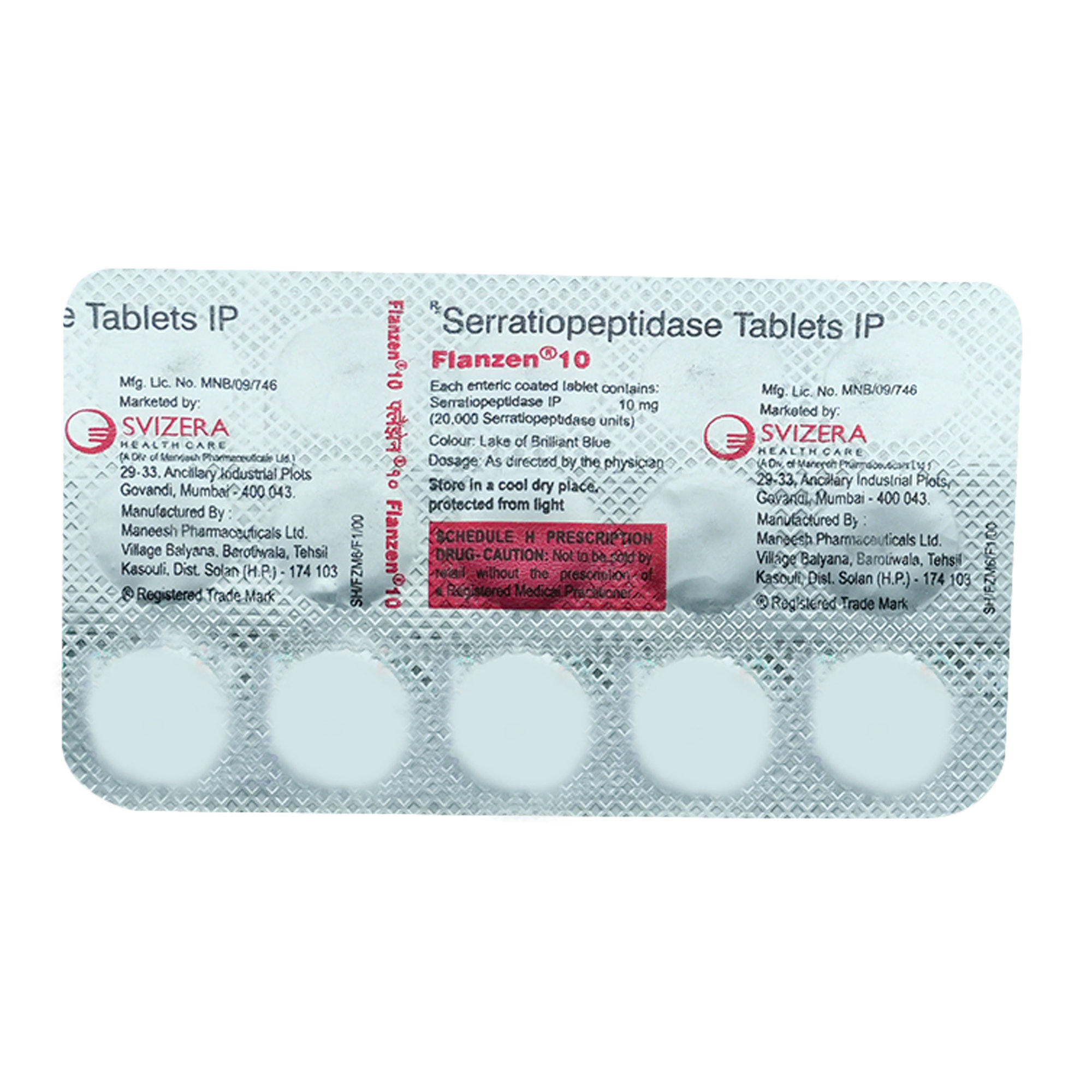 Flanzen 10 mg Tablet 15's, Pack of 15 TabletS Flanzen 10 mg Tablet 15's, Pack of 15 TabletS
