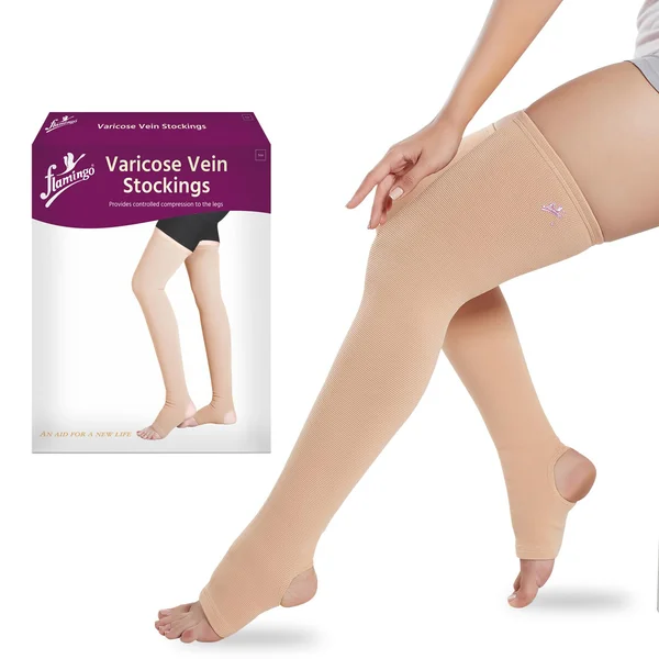 Flamingo Varicose Vein Stockings Large, 1 Count