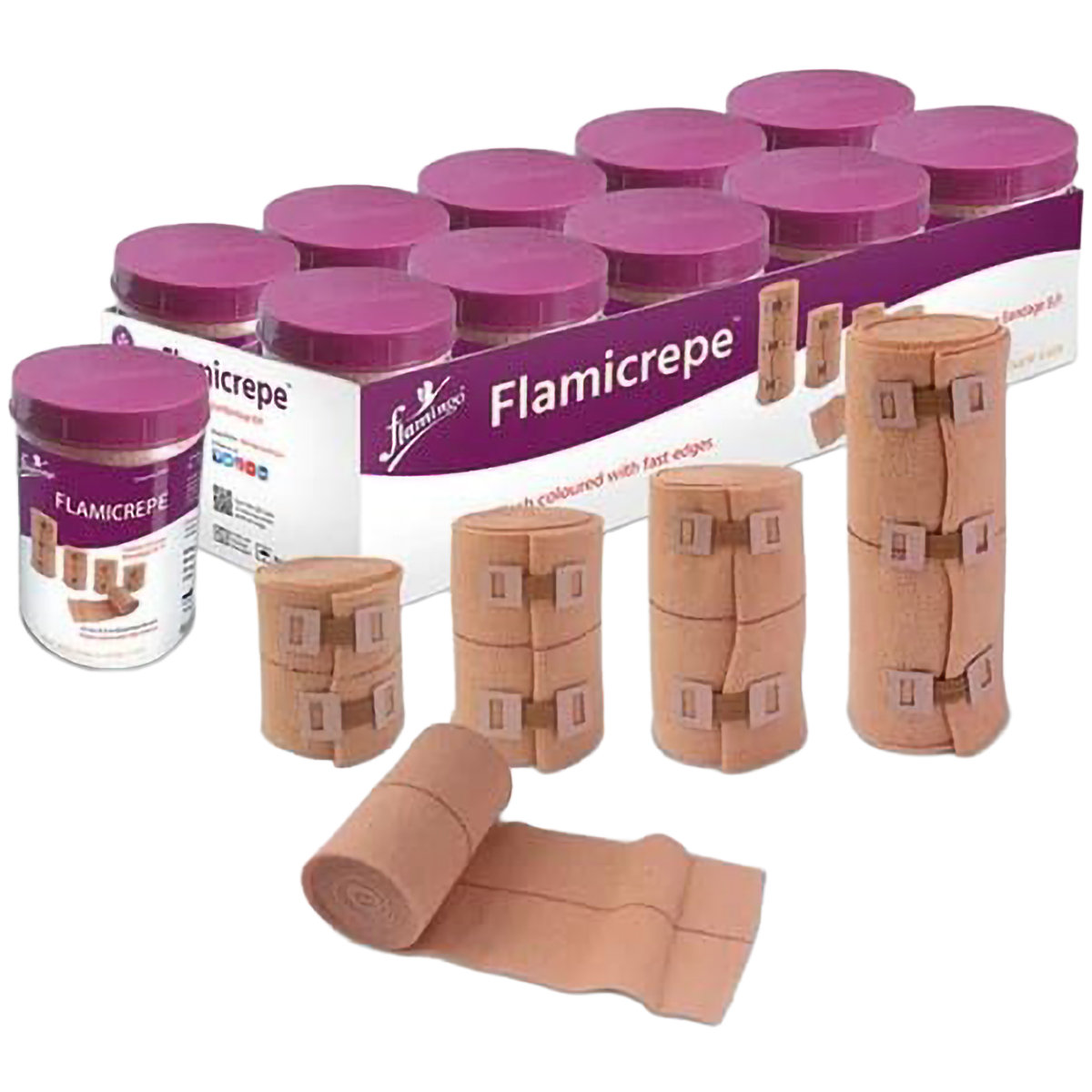 Flamingo Cotton Crepe Bandage, 1 Roll, Pack of 1 Flamingo Cotton Crepe Bandage, 1 Roll, Pack of 1