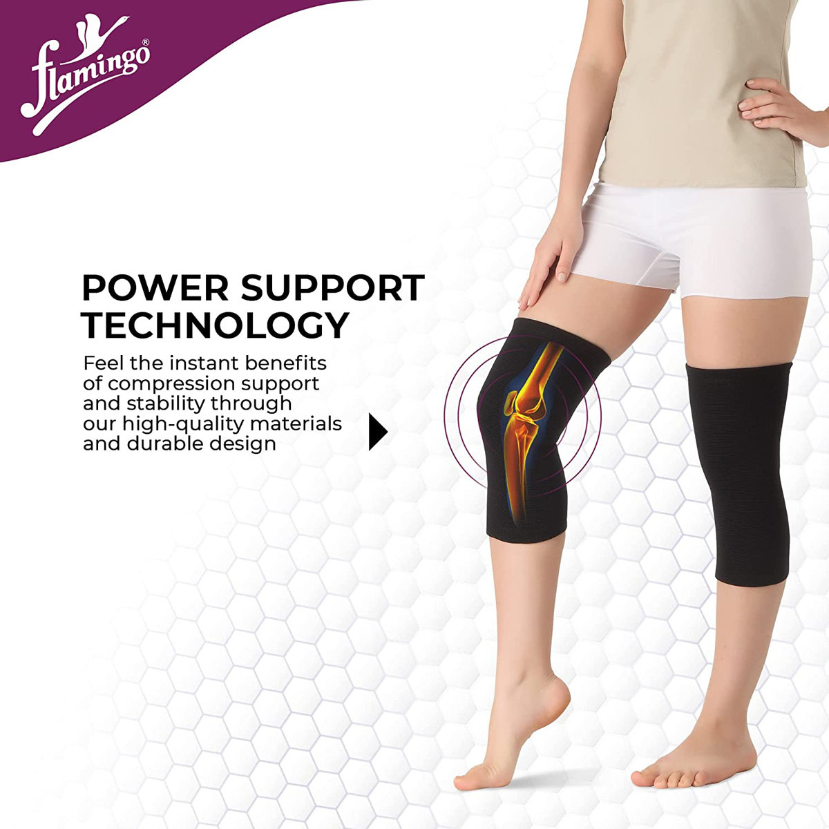 Flamingo Knee Cap XL, 1 Pair, Pack of 1 Flamingo Knee Cap XL, 1 Pair, Pack of 1