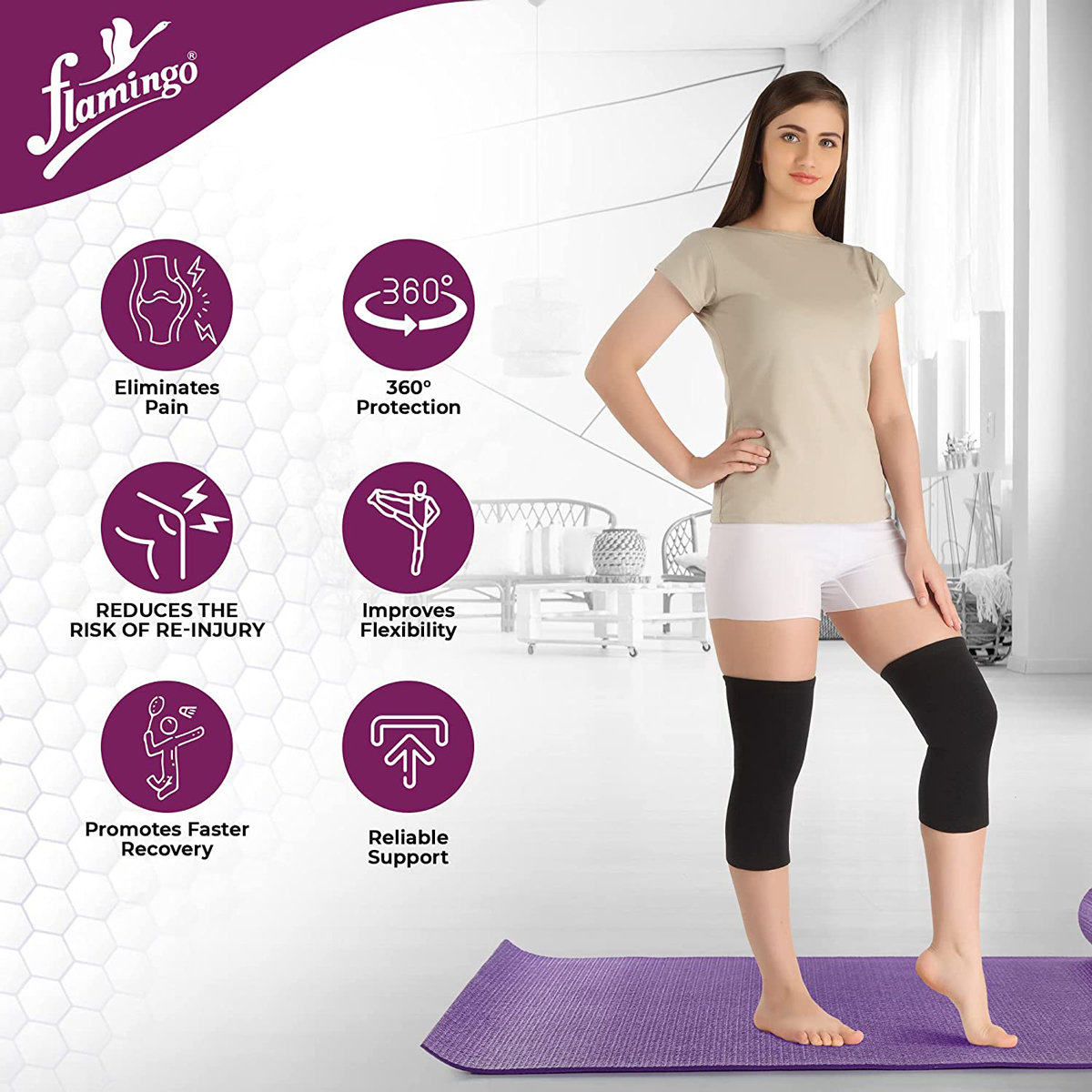 Flamingo Knee Cap XL, 1 Pair, Pack of 1 Flamingo Knee Cap XL, 1 Pair, Pack of 1