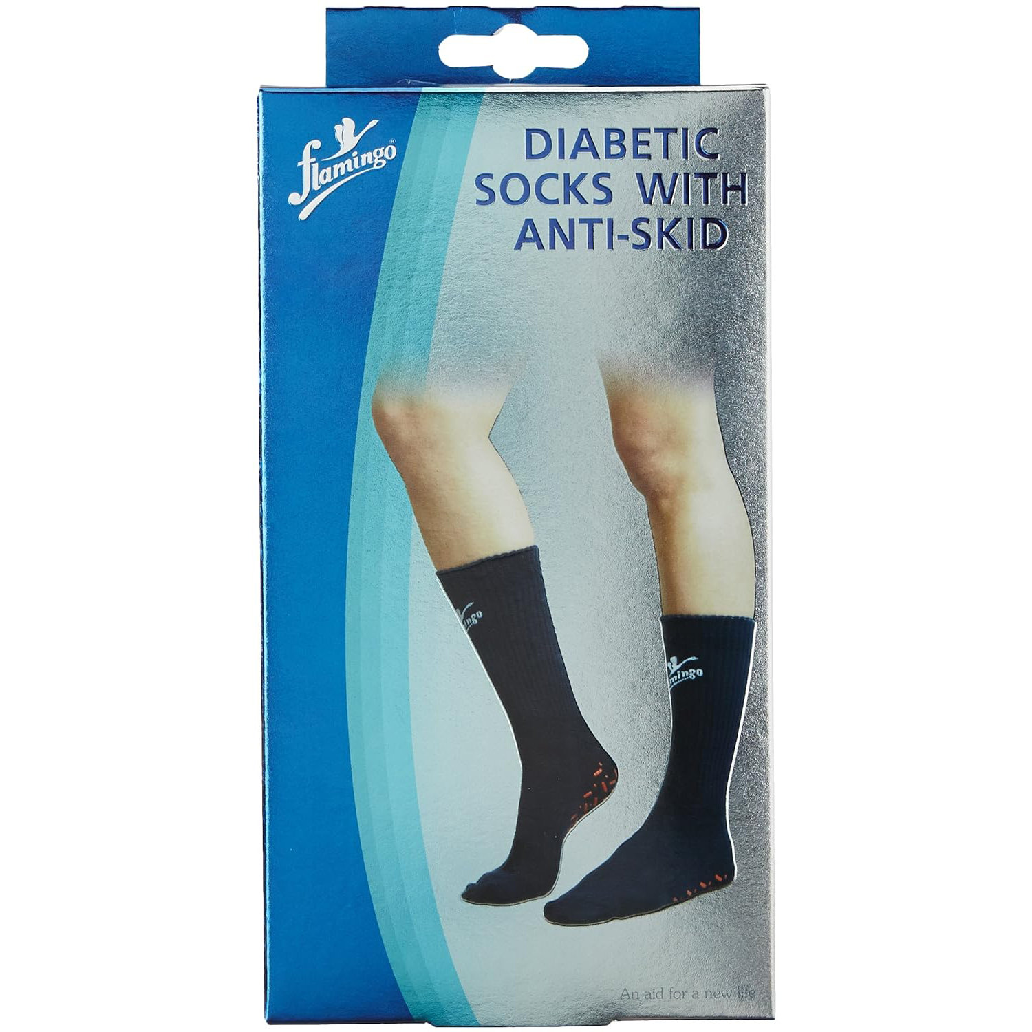 Flamingo Diabetic Socks with Antiskid Universal, 1 Count, Pack of 1 Flamingo Diabetic Socks with Antiskid Universal, 1 Count, Pack of 1