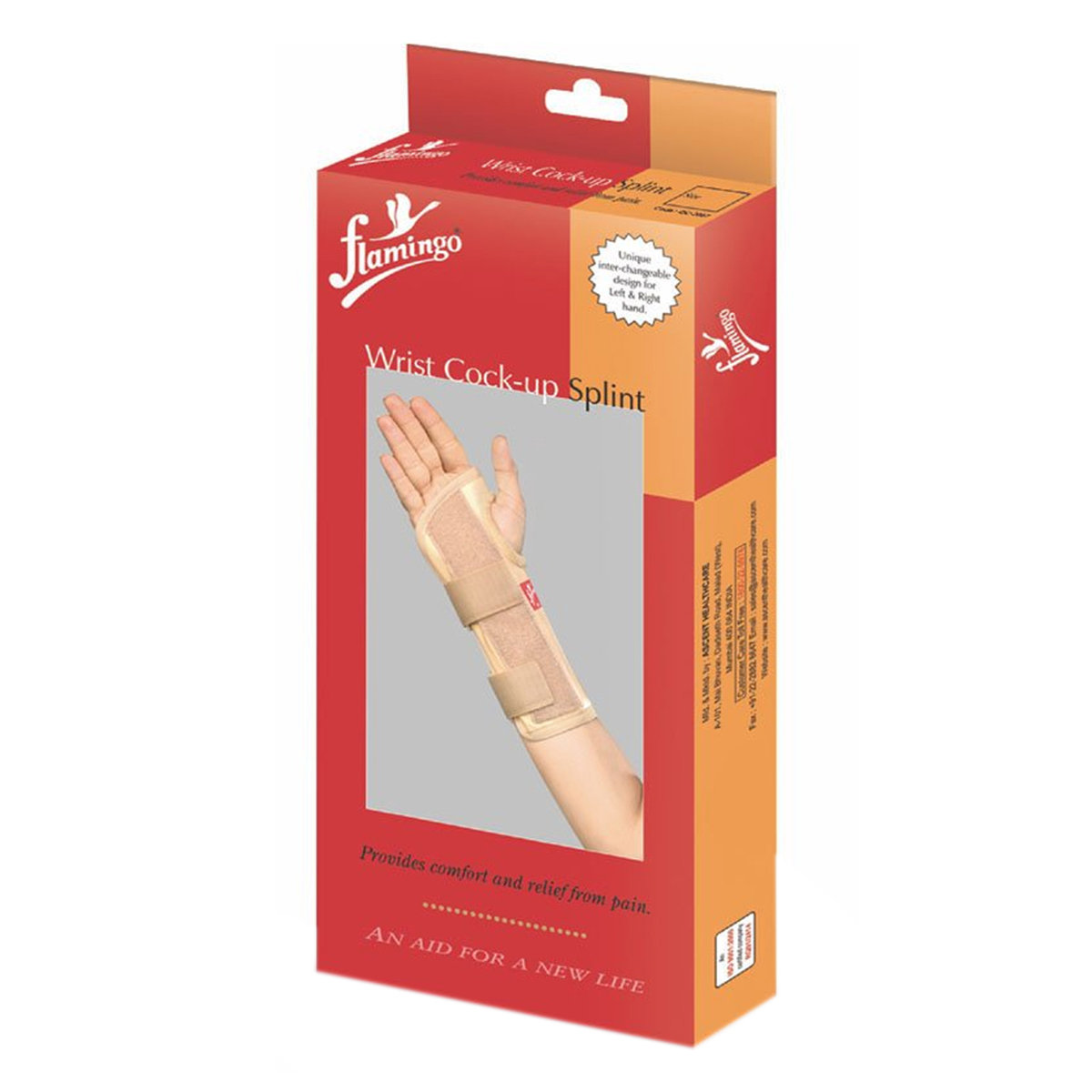 Flamingo Wrist Cock Up Splint Right/Left Hand Small, 1 Count, Pack of 1 Flamingo Wrist Cock Up Splint Right/Left Hand Small, 1 Count, Pack of 1