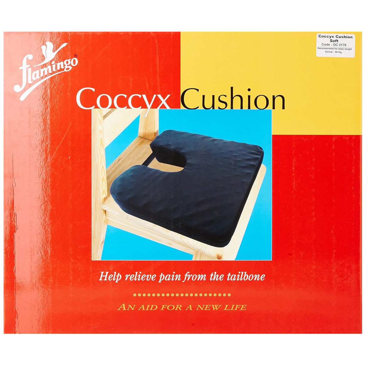 Flamingo Soft Coccyx Cushion Black Universal, 1 Count, Pack of 1 Flamingo Soft Coccyx Cushion Black Universal, 1 Count, Pack of 1