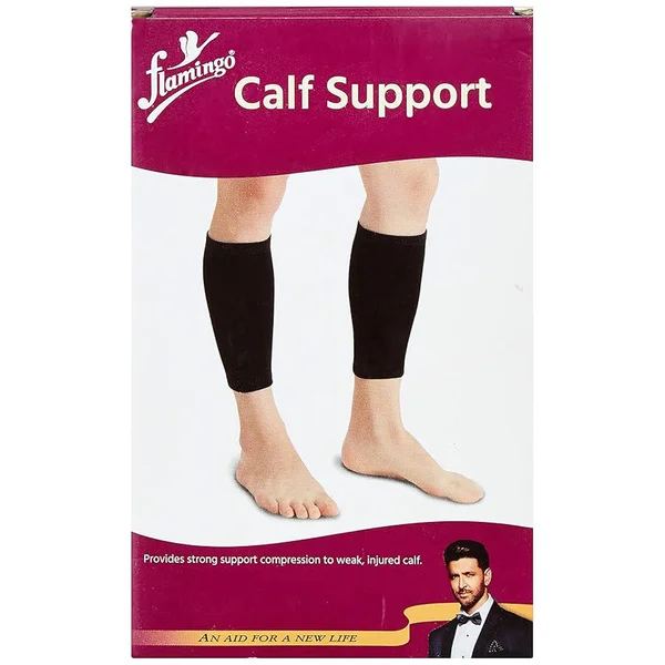 Flamingo Calf Support Large Beige, 1 Pair, Pack of 1