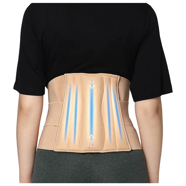 Flamingo Contoured LS (Lumbar Sacro) Belt XL Beige, 1 Count, Pack of 1