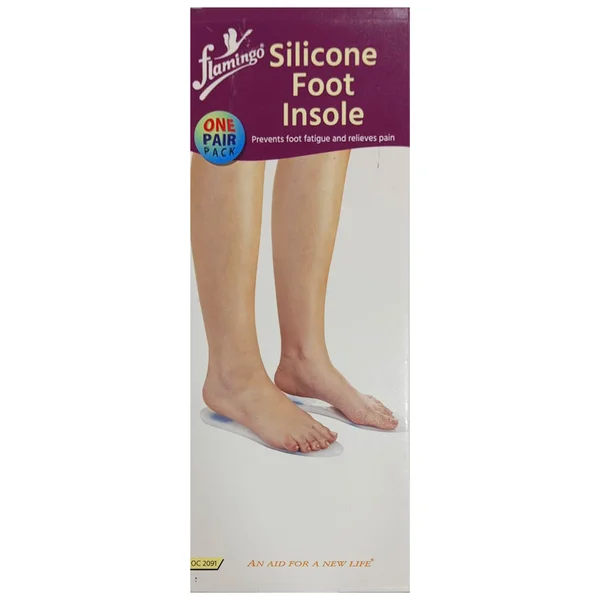 Flamingo Silicon Foot Insole M OC 2091, Pack of 1
