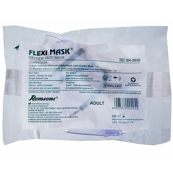Flexi Comfort Oxygen Face Mask (Adult) Romsons