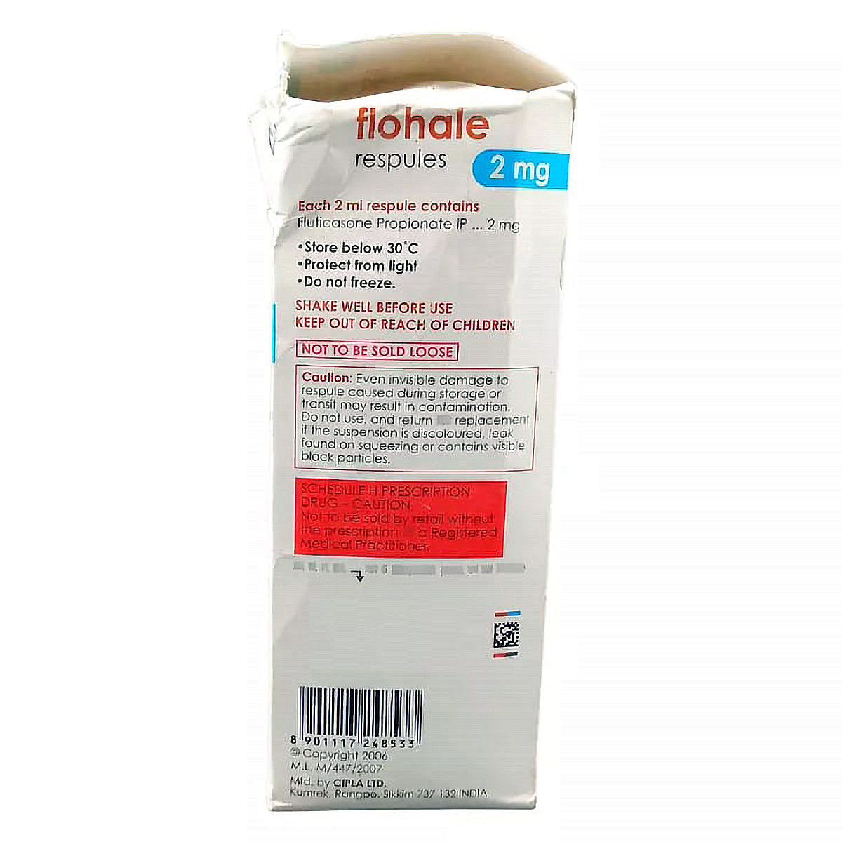 Flohale 2 mg Respules 2 ml, Pack of 5 RespulesS Flohale 2 mg Respules 2 ml, Pack of 5 RespulesS