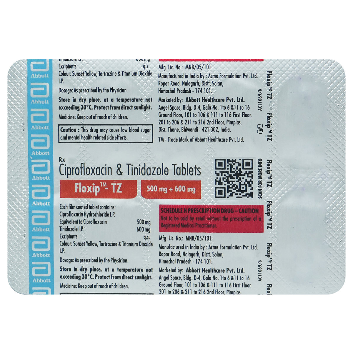 Floxip TZ Tablet 10's, Pack of 10 TabletS Floxip TZ Tablet 10's, Pack of 10 TabletS