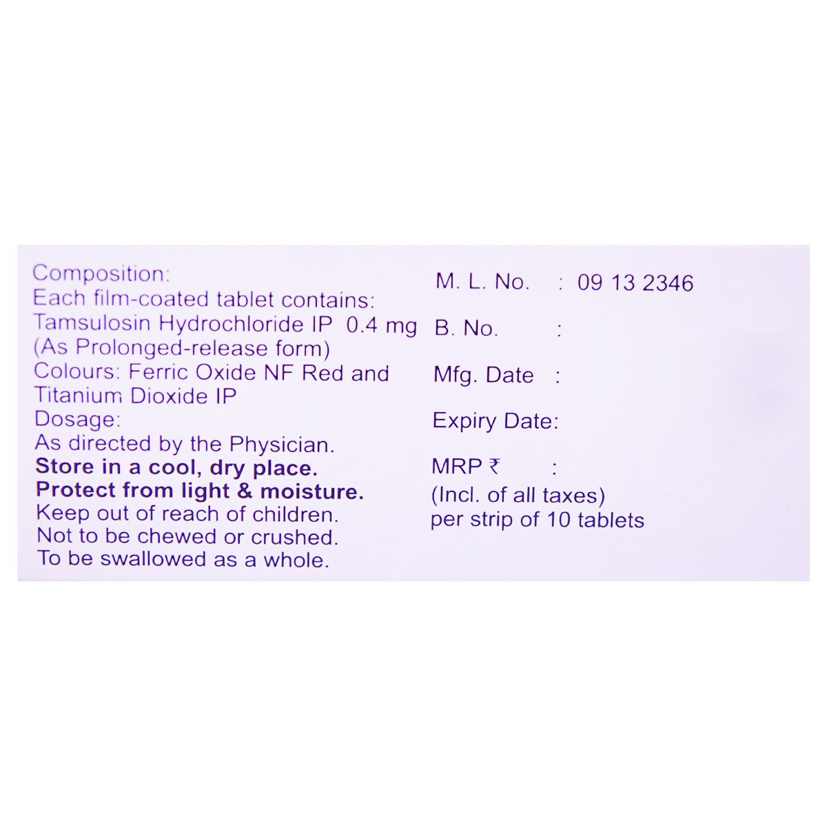 Flodart Tablet 10's, Pack of 10 TABLETS Flodart Tablet 10's, Pack of 10 TABLETS