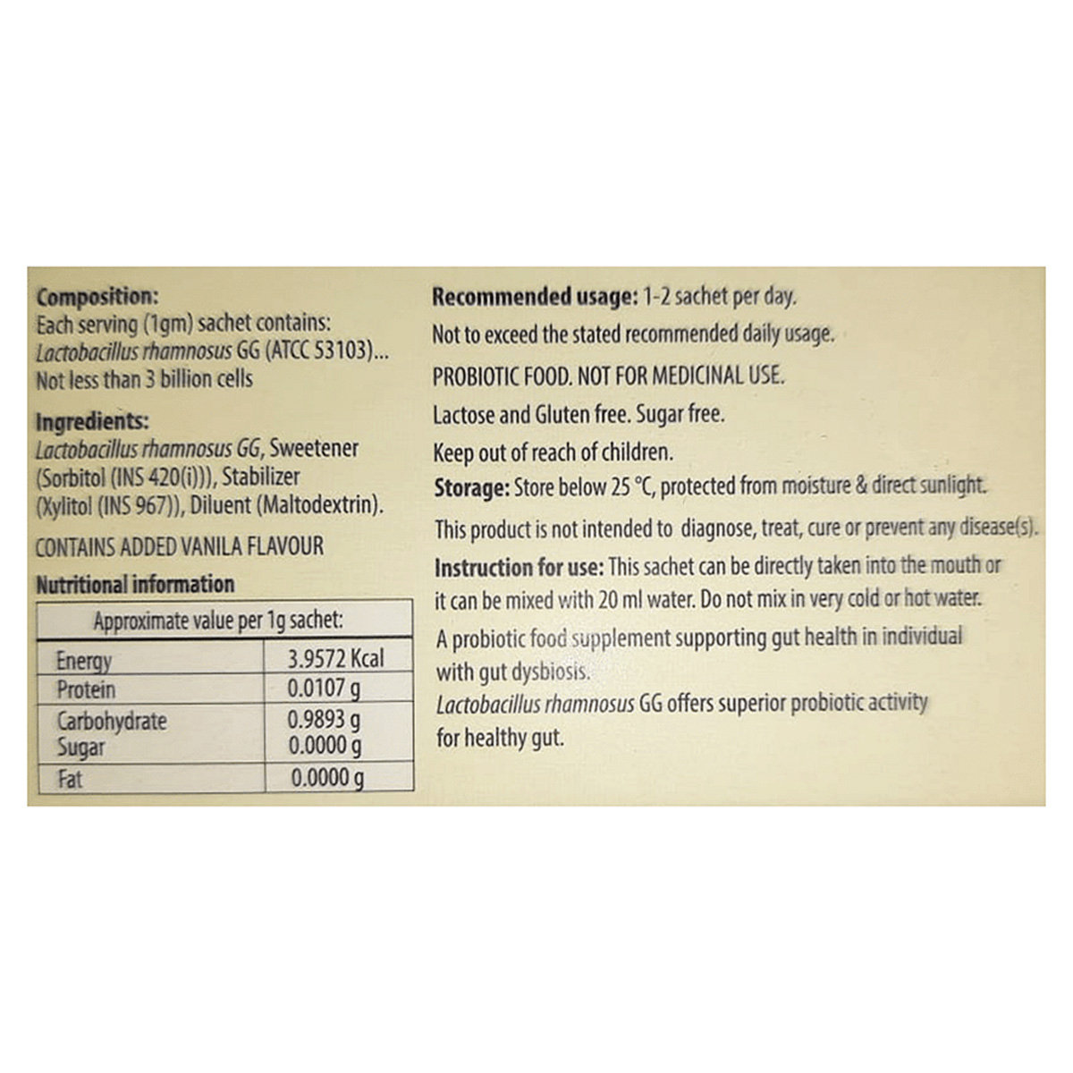 Flora 33 Sachet 1 gm, Pack of 1 Sachet Flora 33 Sachet 1 gm, Pack of 1 Sachet