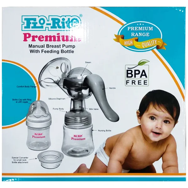Flo-Rite Premium Manual Breast Pump, 1 Count, Pack of 1