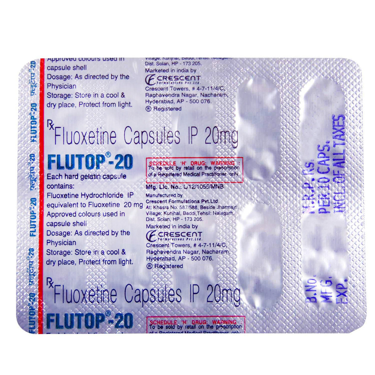 Flutop-20 Capsule 10's, Pack of 10 CAPSULES Flutop-20 Capsule 10's, Pack of 10 CAPSULES