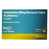 Fluimucil-600 Lemon Flavour Effervescent Tablet 6's, Pack of 6 TabletS