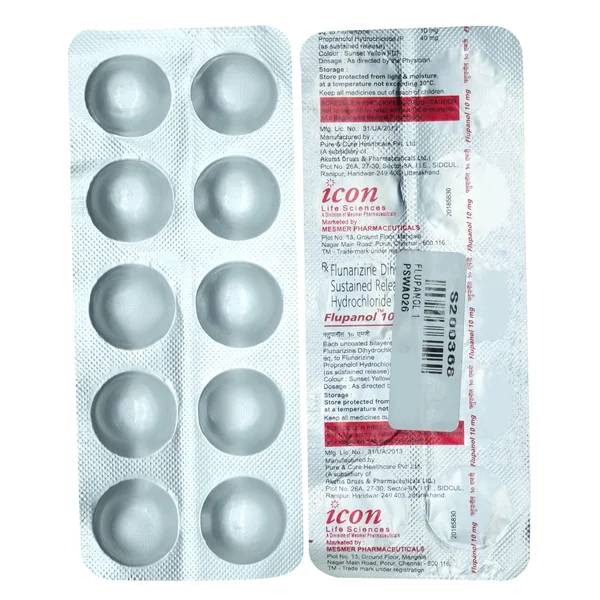 Flupanol 10mg Tablet 10's, Pack of 10