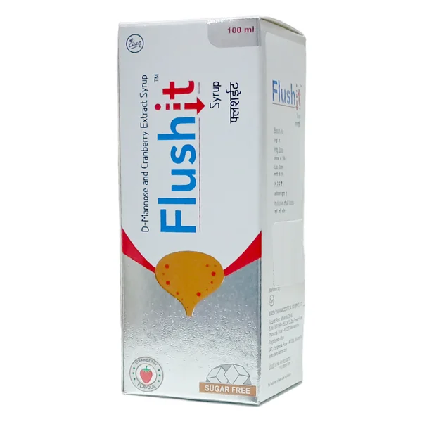 Flushit Sugar Free Strawberry Flavour Syrup 100 ml