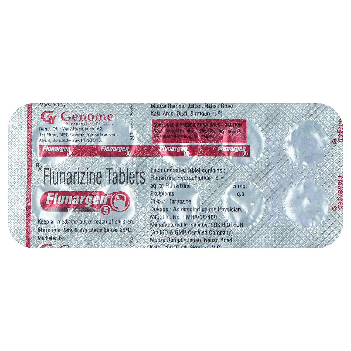 Flunargen 5 Tablet 10's, Pack of 10 TabletS Flunargen 5 Tablet 10's, Pack of 10 TabletS