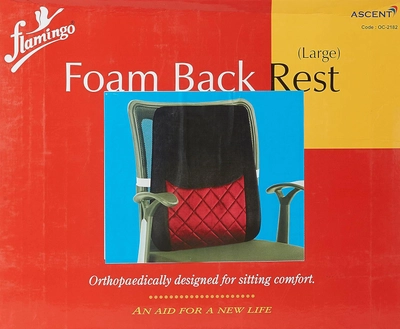 Flamingo Back Rest Foam Red Large, 1 Count, Pack of 1