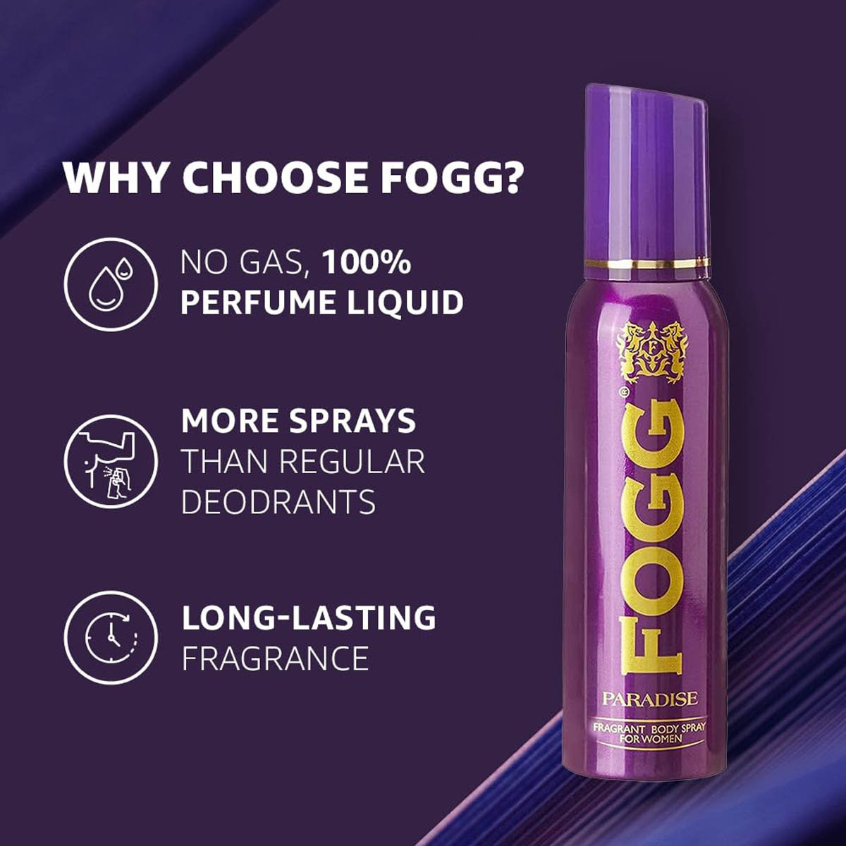 Fogg Paradise Fragrance Body Spray For Women, 120 ml, Pack of 1 Fogg Paradise Fragrance Body Spray For Women, 120 ml, Pack of 1