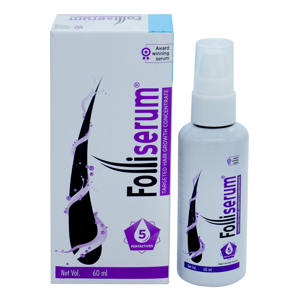 Folliserum Hair Growth Serum, 60 ml, Pack of 1 Folliserum Hair Growth Serum, 60 ml, Pack of 1