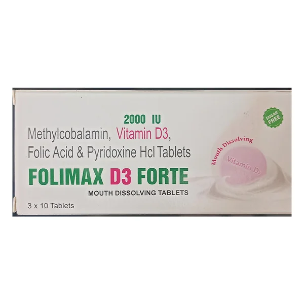 Folimax D3 Forte Tablet 10's, Pack of 10