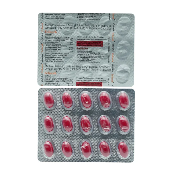 Folizorb Softgel Capsule 15's, Pack of 15 CapsuleS