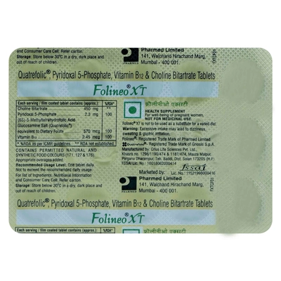 Folineo XT Tablet 10's, Pack of 10 TabletS